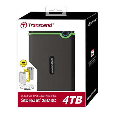 【新品未開封】Transcend StoreJet 25M3C 4TB StoreJet 25M3C | Portable Hard Drives - Transcend Information, Inc.