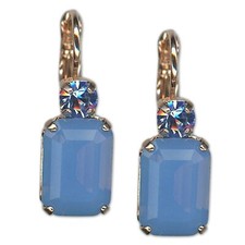 Earrings by Mariana Woman Gorgeous Sapphire and Opal Swarovski Crystals