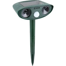 New Ultrasonic Solar Power Pest Animal Repeller Garden Cat Dog Scarer Control