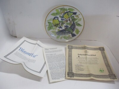 ''BLUE TITMOUSE'' Ursula Band 1985 First Issue Ltd Ed Plate