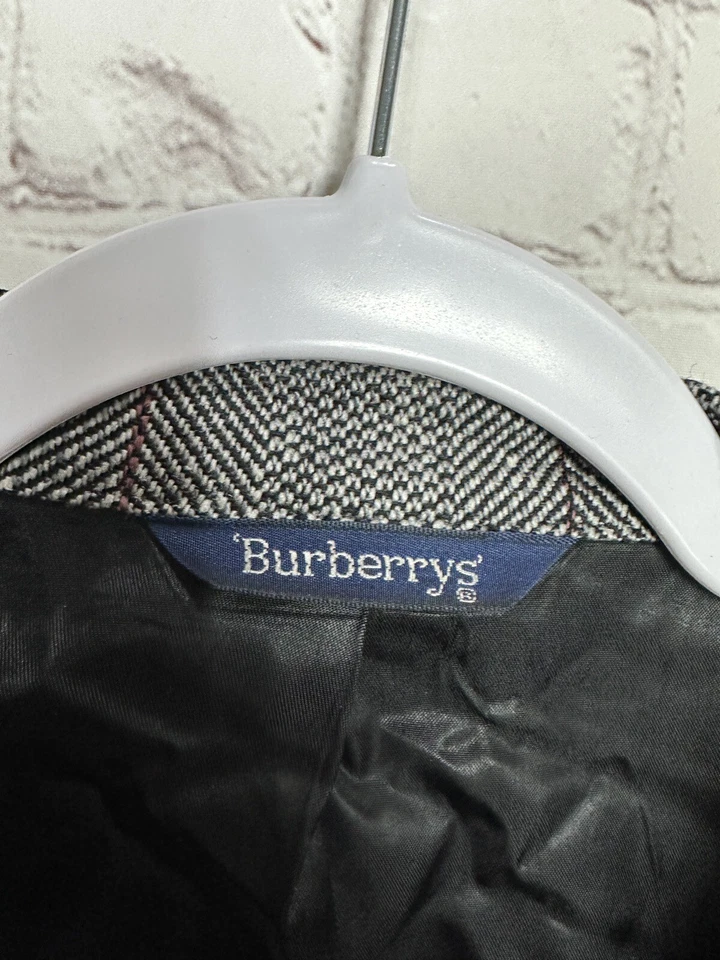 De colección. Chaqueta Blazer Burberrys Cuadros Talla 52 Lana Virgen Azul Amarillo BEN-S 48" Pecho Foto 2 de 4