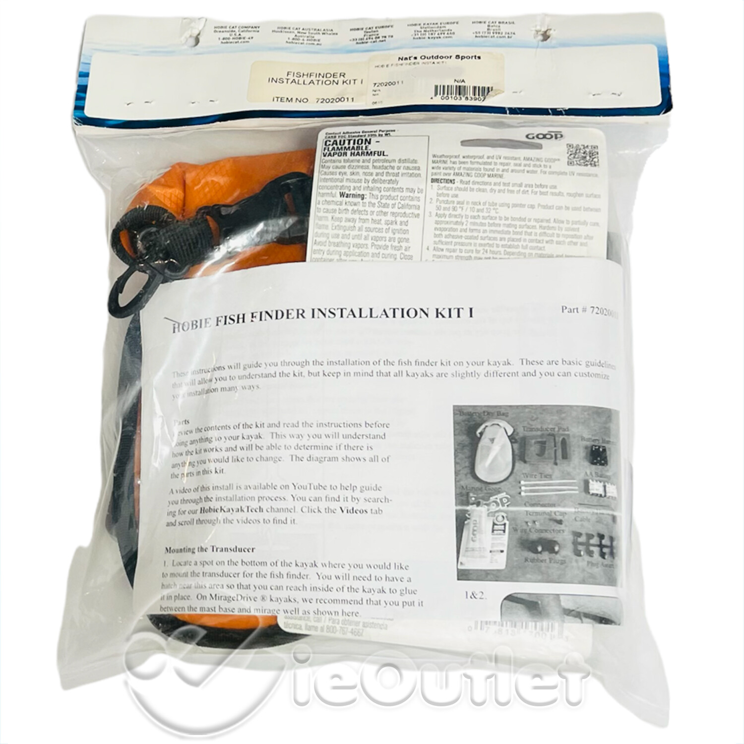 New Hobie Fishing Kayak Pro Angler Universal Fish Finder GPS