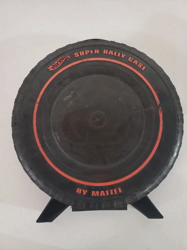 Vintage Black & Red 1968 Hot Wheels Super Rally Case With random cars