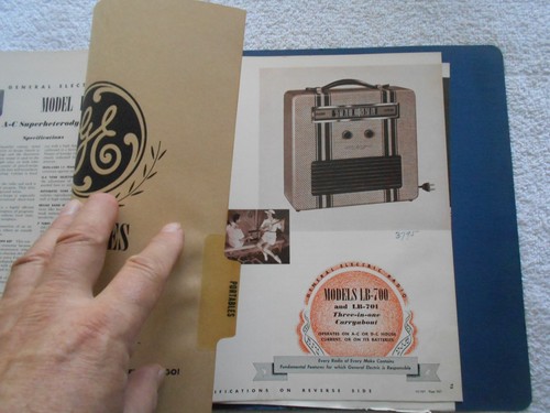CATALOGO VENDITORE RADIO GE-1935-1941--62 MODELLI-RICEVITORI RADIO-CONSOLES  - Foto 11 di 12