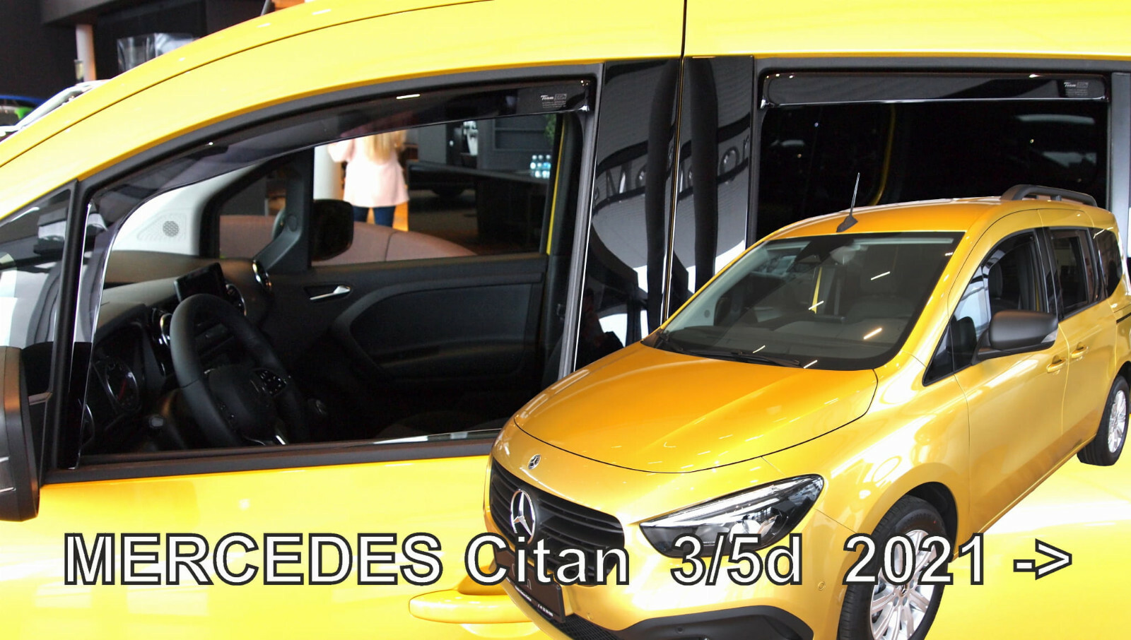 Déflecteurs d'air pour Mercedes Citan 2 W420 5 portes Team HEKO dès 2021