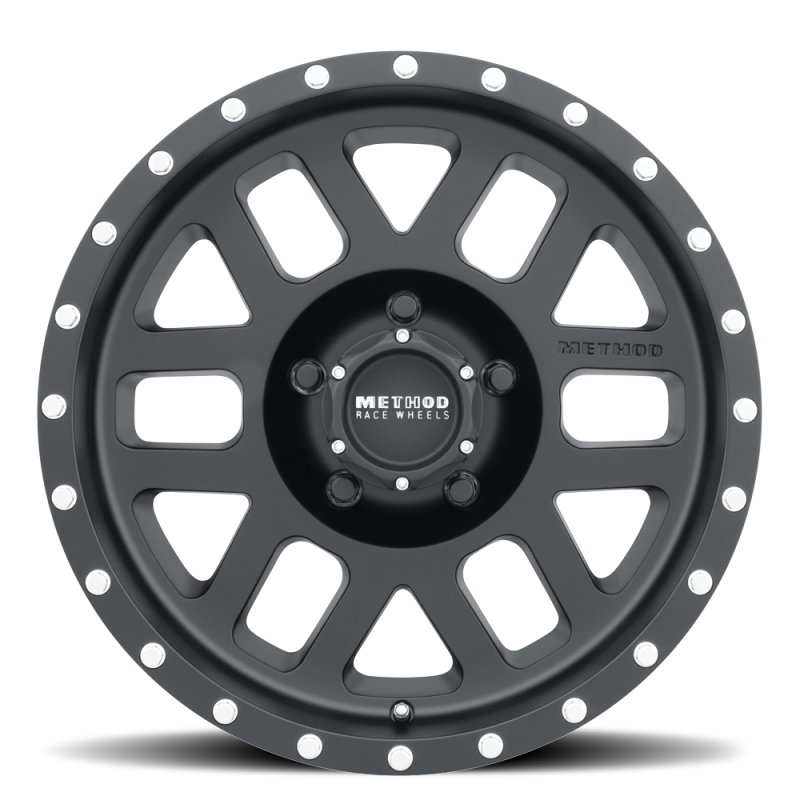 Method MR306 Mesh 17x8.5 0mm Offset 5x5 94mm CB Matte Black Wheel ...