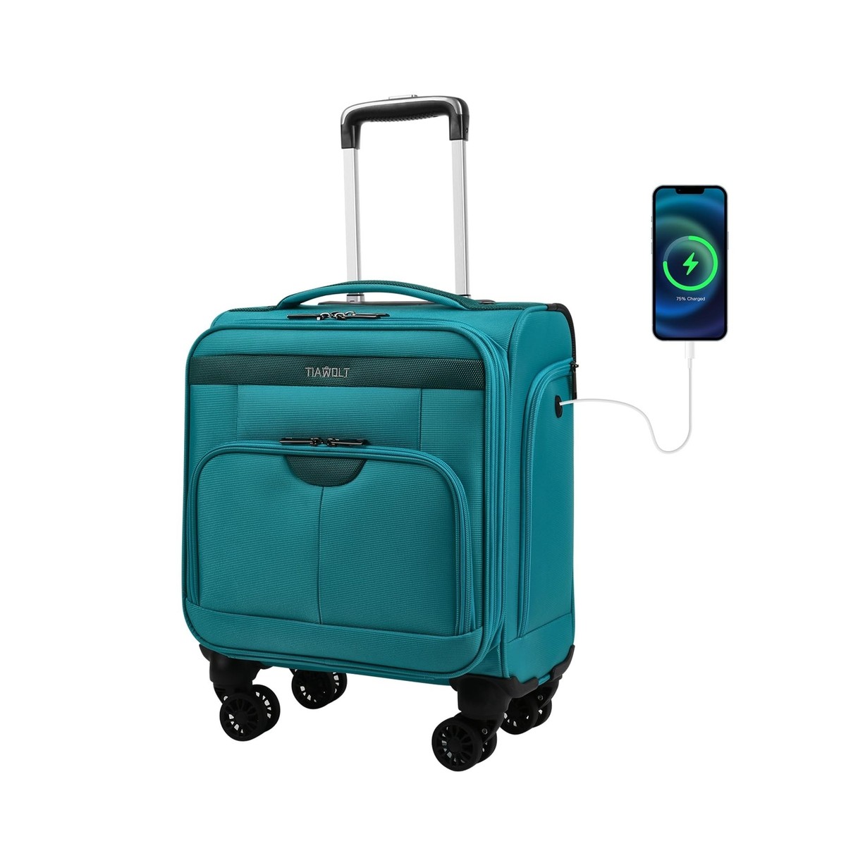 Underseat Luggage Carry On Suitcase Marshalls Hartmann Herringbone