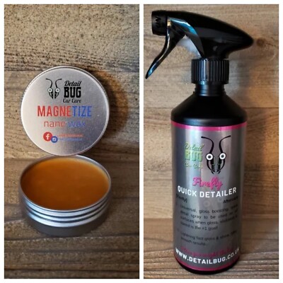 DETAIL BUG AUTOPFLEGE 125ml MAGNETIZE NANO WAX + FIREFLY QUICK DETAILER COMBO