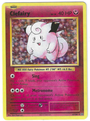 Clefairy Holo - XY Evolutions - 63/108 - Pokemon Karte - Englisch