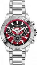 NEW INVICTA 47935 SAN FRANCISCO 49ERS NFL SF STEEL WATCH CHRONOGRAPH 45MM