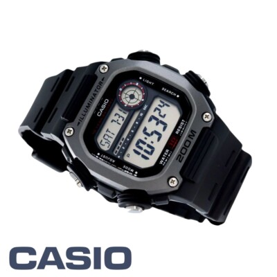 CASIO DW-291H-1AJF WR 200m World Time Digital Watch DW291H1AJF