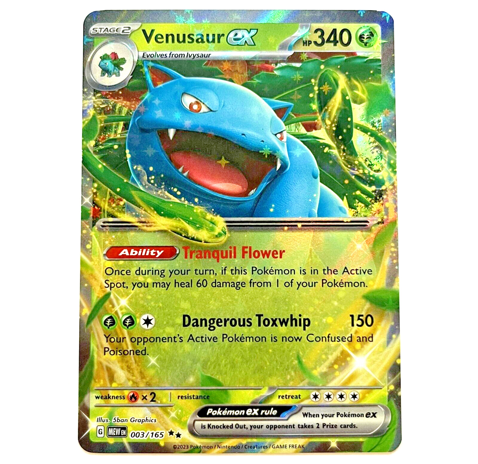 Pokémon 151 - Venusaur EX - Ultra Rare NM+/MINT - 003/165