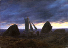 Caspar David Friedrich - Fishing Boat by the Baltic Sea (1830-35) - 17" x 22"