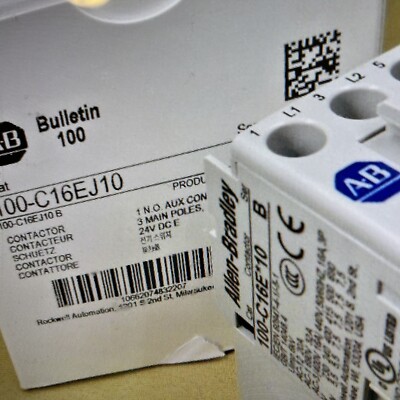 ALLEN BRADLEY CONTACTOR 100-C16EJ10  24VDC _E COIL