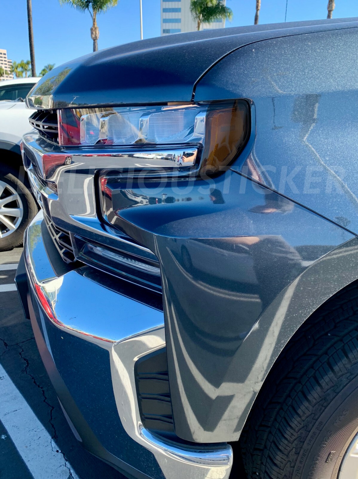 19-24 Silverado Smoked Tail Lights OE Black CUSTOM Tinted NON-LED - Foto 2