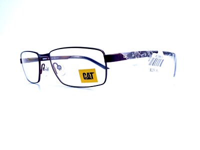 New Caterpillar CAT Brown Metal Rectangular Glasses CTO 9006 BWN
