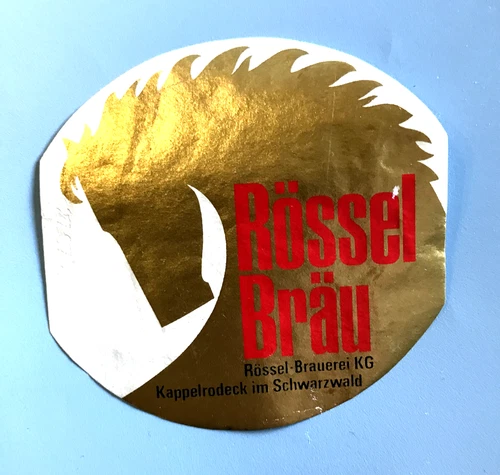 Old beer label-beer label, RÖSSEL brewery, Kappelrodeck/BW #1271#
