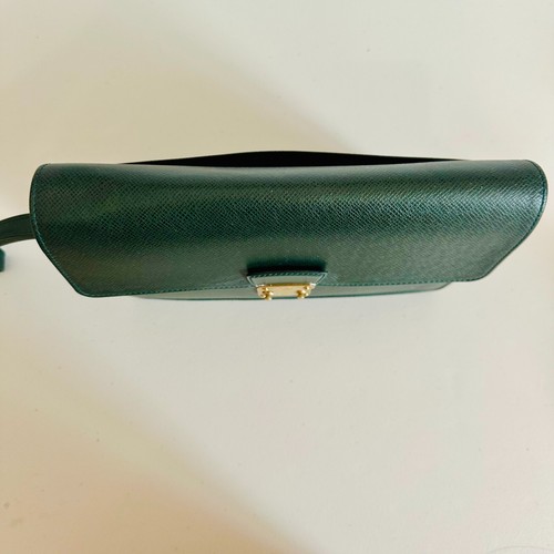 LOUIS VUITTON GRÜN EPI LEDER POCHETTE SELLIER DRAGONNE CLUTCH ARMBAND - Bild 6 von 17