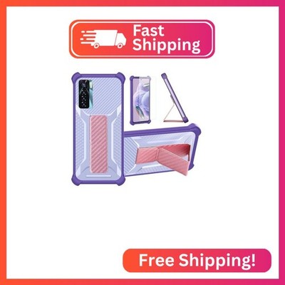 Aroepurt Case for Tecno Camon 18 Pro Phone Case Stand Cover [with Tempered Glass