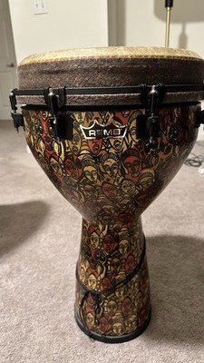 Remo Signature Djembe Drum Leon Mobley Fiberskyn 3 Reno Drum Mondo Mo-Fa Head