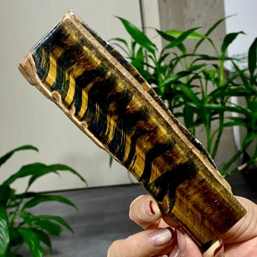 226G Natural Yellow Tiger Eye Stone Crystal Health Stone Healing Specimen