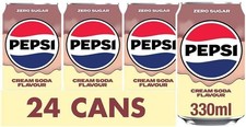 Cream Soda 330ml Can Pack of 24 - Perfect Mixer for Cocktails & Mocktails