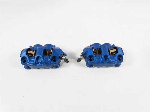 2022 BMW S1000RR K67 M-Series Blue Front Brake Calipers 34117106087 34117106088