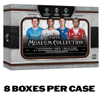 2025-26 TOPPS MUSEUM COLLECTION UEFA UCC 8-BOX HOBBY CASE (16