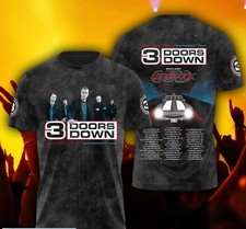 Band 3 Doors Down band ANNIVERSARY TOUR 3D T-...