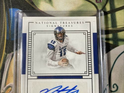 2016 National Treasures Collegiate Signatures /25 Paxton Lynch Rookie Auto RC - Picture 5 of 9