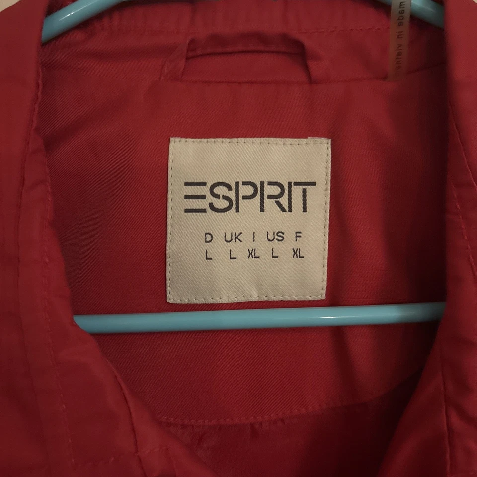 Gabardina roja mediana para mujer Esprit roja Foto 3 de 4
