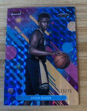 2026 Topps Finest Derik Queen #213 Blue Geometric Refractor Rookie Card #29/75