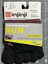 injinji toe socks  Rare Discontinued Color Style - size L  No Show Height