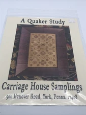 A Quaker Study Carriage House Samplings Cross Stitch A-Z Chart Pattern