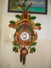 Wunderschöne, gebrauchte,überholte, unbeschädigte funktionierende Kuckucksuhr.