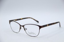 NEW NICOLE MILLER COLUMBUS C02 BROWN HAVANA AUTHENTIC EYEGLASSES 55-16