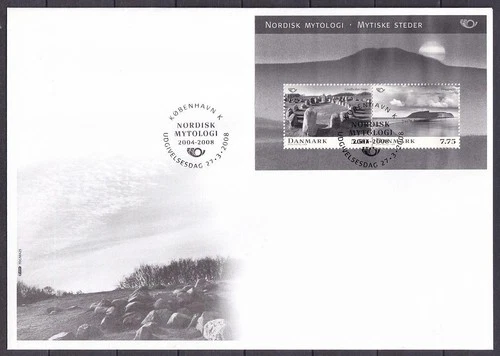 w1845/ Denmark Nordic Mythology Sheet Block FDC Cover 2008
