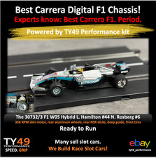 Best F1 Carrera 132 Mercedes F1 30732 30733 W05 Hamilton Rosberg TY49 RTR KIT