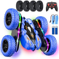 RC Car for Boy Ages 6-12: 2 Batteries 360  Stunt Rotating 4WD Remote Control ...