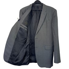 Jos A Bank RESERVE Birdseye Gray REDA Wool Blazer 42L Sport Coat Jacket read