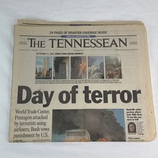 The Tennessean September 11 2001 Day Of Terror Twin Towers Complete Newspaper The Tennessean September 11 2001 Day Of Terror Twin Towers Complete Newspaper