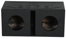 Rockville RQB65 Dual 6.5" Vented Subwoofer Enclosure Bedlined Sub Box 1.0 Cu