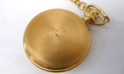Vintage Carronade vergoldete motorgedrehte Taschenuhr