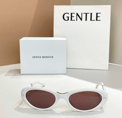 Gentle Monster Lolang W2 Sunglasses White/Gray With Case New | eBay