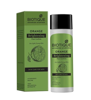 Biotique Bio Orange Whitening Face Lotion Men, 120ml