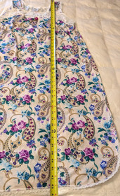Vtg Carole Sleeveless Floral Purple Lace Sleep Dress Lingerie Gown NWOT-Small