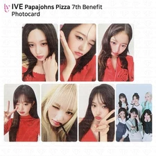 IVE X Papajohns 7th Benefit Photocard Metal WONYOUNG YUJIN REI KPOP K-POP