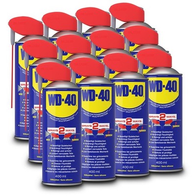 WD-40 12x 400ml FÜR SMART STRAW MULTIFUNKTIONSPRODUKT VIELZWECK SPRAY ROSTLÖSER