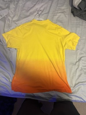 Nike x FC Barcelona Yellow Orange Gradient Polo Collard Shirt