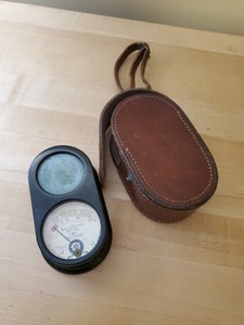 Vintage Sight Meter Model 703 Type 6 Illuminometer Light Meter Weston Elec, Case